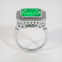 6.81 Ct. Emerald Ring, 18K White Gold 3
