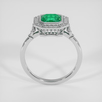 1.44 Ct. Emerald Ring, 18K White Gold 3