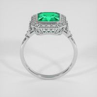 2.10 Ct. Emerald Ring, 18K White Gold 3