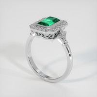 1.61 Ct. Emerald Ring, 18K White Gold 2