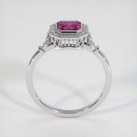 1.19 Ct. Pink Sapphire Ring, 18K White Gold 3