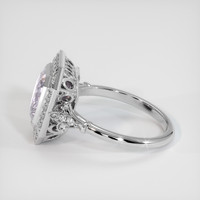 3.02 Ct. Pink Sapphire Ring, 18K White Gold 4