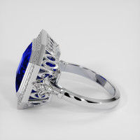 5.62 Ct. Blue Sapphire Ring, 18K White Gold 4