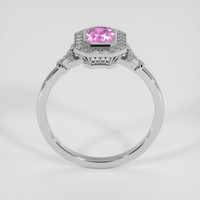 0.78 Ct. Purplish Pink Sapphire Ring, 18K White Gold 3