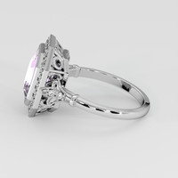 3.55 Ct. Purple Sapphire Ring, 18K White Gold 4