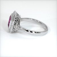 1.83 Ct. Pinkish Purple Sapphire Ring, 18K White Gold 4