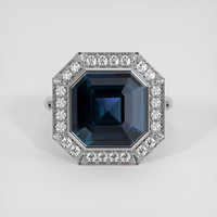 5.70 Ct. Color Change Sapphire Ring, 18K White Gold 1