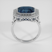 5.70 Ct. Color Change Sapphire Ring, 18K White Gold 3