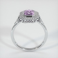 1.05 Ct. Pinkish Purple Sapphire Ring, 18K White Gold 3