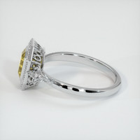 1.00 Ct. Yellow Sapphire Ring, 18K White Gold 4