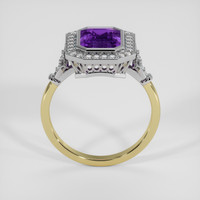 2.12 Ct. Purple Sapphire Ring, 14K White & Yellow 3