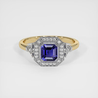 1.36 Ct. Sapphire Ring, 14K White & Yellow 1