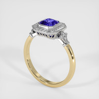 1.36 Ct. Sapphire Ring, 18K White & Yellow 2