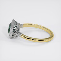 1.78 Ct. Bluish Green Sapphire Ring, 18K White & Yellow 4