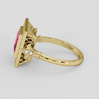 2.53 Ct. Pink Sapphire Ring, 10K Yellow Gold 4