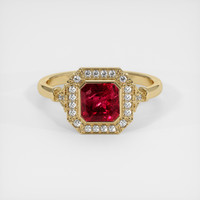 2.08 Ct. Ruby Ring, 14K Yellow Gold 1