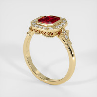 1.26 Ct. Ruby Ring, 14K Yellow Gold 2