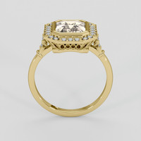 2.00 Ct. Peach Sapphire Ring, 14K Yellow Gold 3
