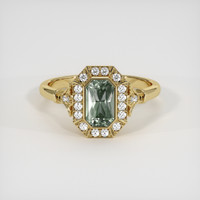 1.05 Ct. Sapphire Ring, 14K Yellow Gold 1