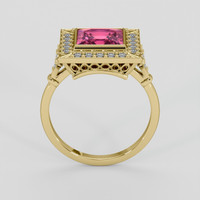 2.53 Ct. Pink Sapphire Ring, 14K Yellow Gold 3