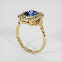 2.53 Ct. Bi Color Sapphire Ring, 14K Yellow Gold 2