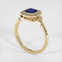 1.09 Ct. Sapphire Ring, 14K Yellow Gold 2