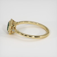 1.75 Ct. Bluish Green Sapphire Ring, 14K Yellow Gold 4