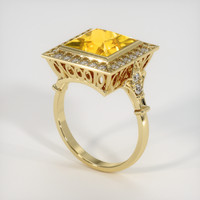 5.03 Ct. Yellow Sapphire Ring, 14K Yellow Gold 2
