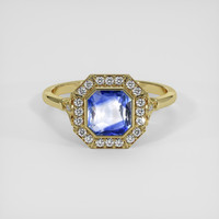 2.06 Ct. Bi Color Sapphire Ring, 18K Yellow Gold 1