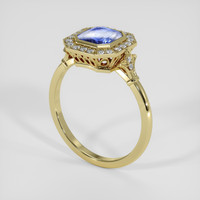 2.06 Ct. Bi Color Sapphire Ring, 18K Yellow Gold 2