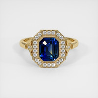 2.58 Ct. Bi Color Sapphire Ring, 18K Yellow Gold 1