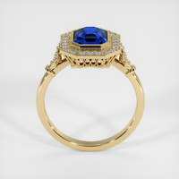 2.58 Ct. Bi Color Sapphire Ring, 18K Yellow Gold 3