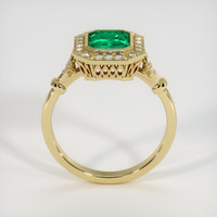 1.07 Ct. Emerald Ring, 18K Yellow Gold 3