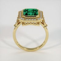 3.10 Ct. Emerald Ring, 18K Yellow Gold 3
