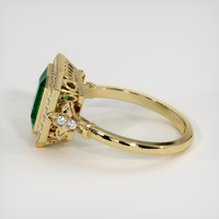 2.10 Ct. Emerald Ring, 18K Yellow Gold 4