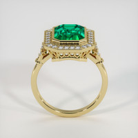 3.32 Ct. Emerald Ring, 18K Yellow Gold 3