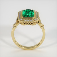 3.84 Ct. Emerald Ring, 18K Yellow Gold 3