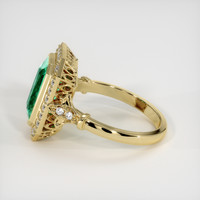 3.84 Ct. Emerald Ring, 18K Yellow Gold 4