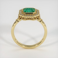 1.36 Ct. Emerald Ring, 18K Yellow Gold 3