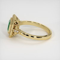 1.36 Ct. Emerald Ring, 18K Yellow Gold 4