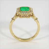 1.01 Ct. Emerald Ring, 18K Yellow Gold 3