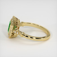 1.01 Ct. Emerald Ring, 18K Yellow Gold 4