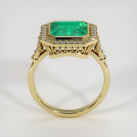 3.11 Ct. Emerald Ring, 18K Yellow Gold 3