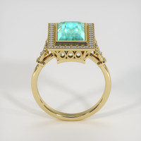 3.72 Ct. Emerald Ring, 18K Yellow Gold 3