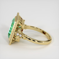 3.72 Ct. Emerald Ring, 18K Yellow Gold 4