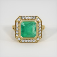 2.72 Ct. Emerald Ring, 18K Yellow Gold 1