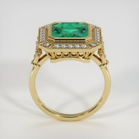 2.72 Ct. Emerald Ring, 18K Yellow Gold 3