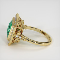 2.72 Ct. Emerald Ring, 18K Yellow Gold 4