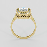 2.05 Ct. Rainbow Moonstone Ring, 18K Yellow Gold 3