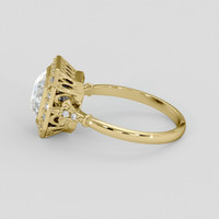 2.05 Ct. Rainbow Moonstone Ring, 18K Yellow Gold 4